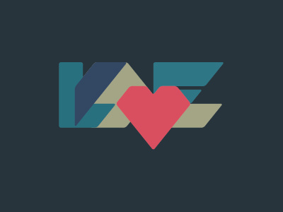 Geometry of Love geometry heart love pastel shapes type typography