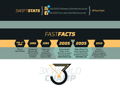 Swift Stats / Fast Facts champ design letter medal type typography