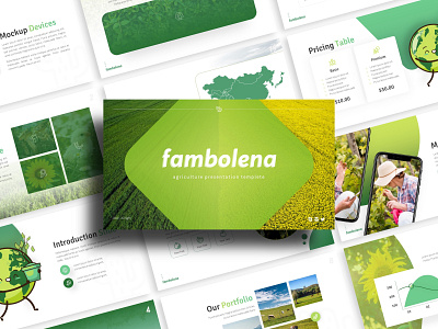 Fambolena Agriculture Presentation agriculture branding graphic design presentation presentation design presentation layout presentation template