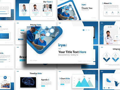Iryo Medical Presentation branding graphic design health medical presentation presentation design presentation layout presentation template templete