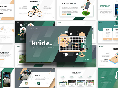 Kride Sport Presentation branding graphic design presentation presentation design presentation layout presentation template sport templete