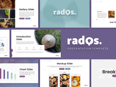 Rados Creative Presentation branding creative graphic design presentation presentation design presentation layout presentation template rados templete