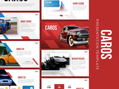 Caros Creative Presentation branding car graphic design powerpoint presentation presentation design presentation layout presentation template