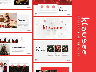 Klausee Christmas Presentation branding christmas graphic design natal presentation presentation design presentation layout presentation template templete