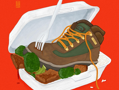 Beef n' Broccoli fashion illustration new york city procreate