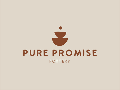 Pure Promise Pottery branding logo logo design pottery