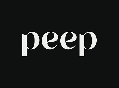 Peep Sunglasses branding design logo logo design