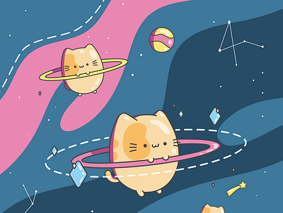 Chonky Kitty In Space