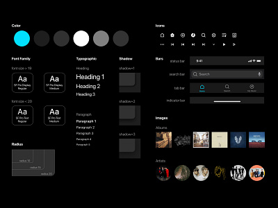 Music App Style Guide music app style guide
