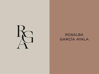 RGA brand monogram monogram logo nutrition
