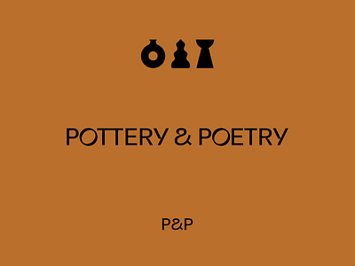 P&P brand icon pottery typography