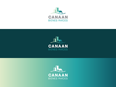 CANAAN B.R. brand buildings estate gradient house logo mark real