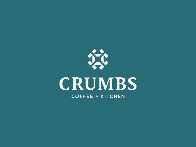 CRUMBS brand ceramic coffee crumbs kitchen logo logotype mark mx pattern typography