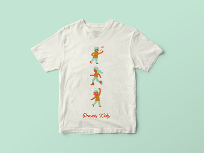 Praxis Kids branding church illustration kids logotype t shirt