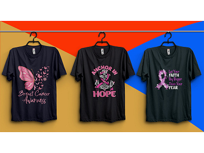 Breast Cancer Awarensess T-shirt Design Vector Download