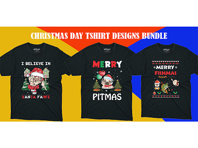 Christmas Dog, Fishing, Nurse T-Shirt Design Bundle