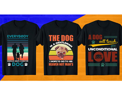 Dog T-Shirt Design Bundle