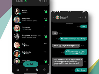 Whatsapp Ui Redesign app design illustration minimal ui ux web website