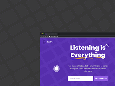 Beatfro app appdesign design designer music musicapp streaming ui ux