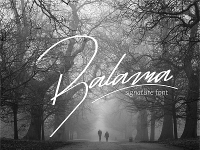 Balama signature font