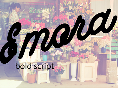 Emora bold script