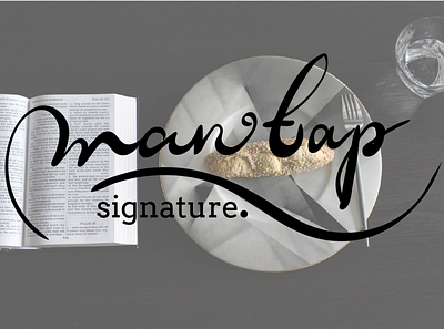 mantap signature art branding design illustration illustrator logo minimal typography ui vector