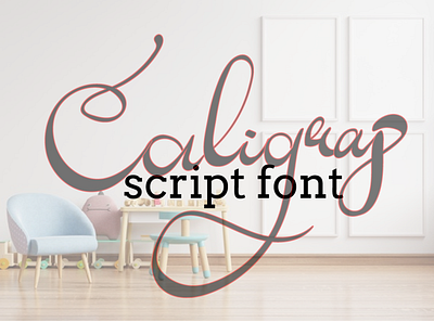 caligrap script font art branding design flat graphic design illustration logo typography vector website