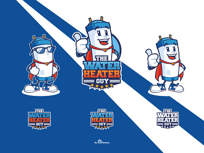 The Water Heater Guy mascot logo cartoon logo character design characterdesign corporate character corporate illustration illustrative logo mascot mascot character mascot design mascot logo