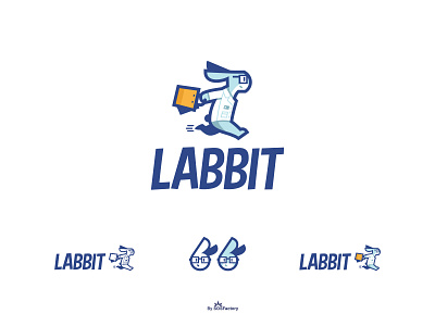 Labbit Mascot and logo design.