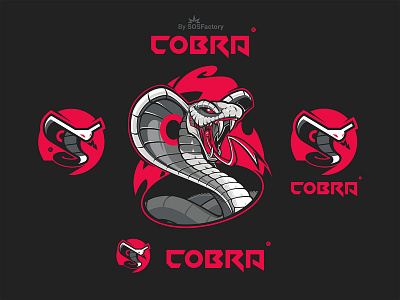 Cobra brand identity kit cartoon logo cobra cobra icon mascot logo