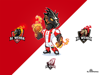 Al Wehda FC Brand identity Kit cartoon logo corporate mascot illustrative logo mascot mascot character mascot design mascot logo sport mascot