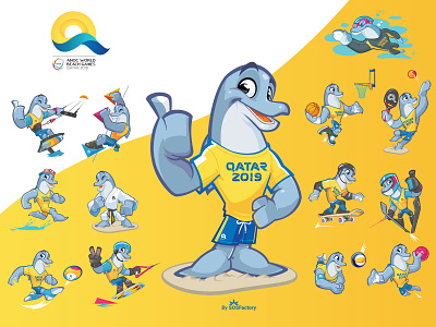 Mascot design for Qatar 2019 World Beach Games