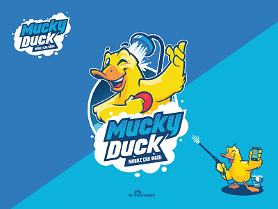 Mascot and logo design for Mucky Duck character design corporate character corporate mascot mascot mascot character mascot design mascot logo
