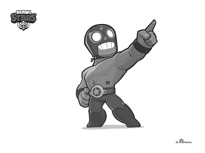El Primo SOSFactory Style brawl stars characterdesign concept art gaming illustration mascot design supercell