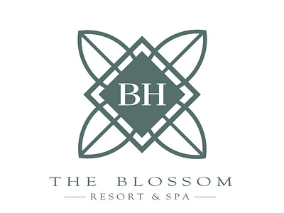 The Blossom - Resort & Spa logo amazinglogo artwork brandforhotel branding brandingforbusiness businessbranding designer designlogo designskills graphicdesigner hotelbrand logobrand logodesign logoforhotel monogram professionallogo theblossom