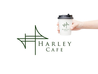 HARLEY CAFE design concept brand branding coffee concept creative design designer graphicdesigner illustration logo logodesigner logomaker