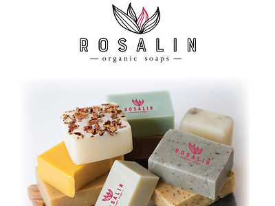 Rosalin organics soaps design concept