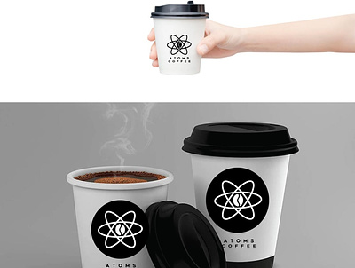 atoms coffee 3 design concept artwork brand branding businessbranding designconcept designer designpackage graphicdesigner logo logodesigner