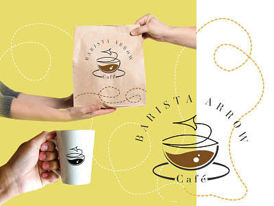 BARISTA ARROW CAFE design concept artwork brand branding businessbranding design designconcept designer designpackage graphicdesigner logo logodesigner