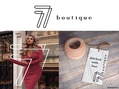 77 BOUTIQUE design concept artwork branding businessbranding designconcept designer designpackage fashiondesigner graphicdesigner illustration logo