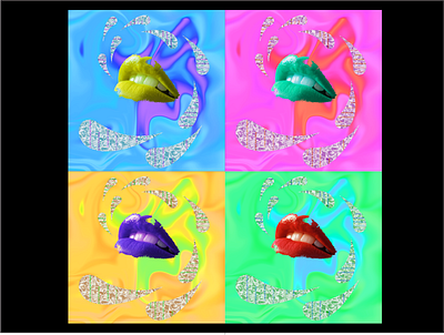 Swimming in Affirmations affirmations bold colorful drip graphic design illustrator lips mantra mantras photoshop pop art poster a day poster art poster design self care self love swimming vibrant water