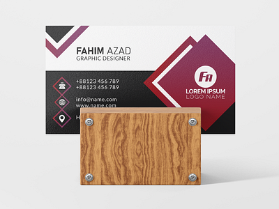 Modern Business Card business card businesscard design print print design visitingcard