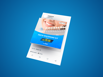 Ad Banner for Teethwhitening kit