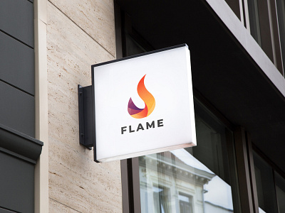 Vector Tracing Flame Logo