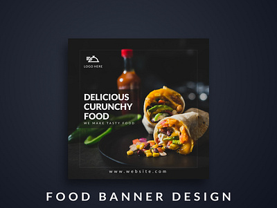 Food Banner Design banner banner ad banner ads banner design businesscard design design art designer fiverr food banner graphics logo design media socialmedia