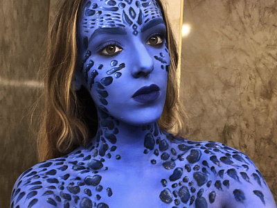 Mystique art body body art bodypaint makeup makeup artist paint painted sfx