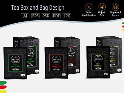 Tea Box and Bag Design tea packaging design