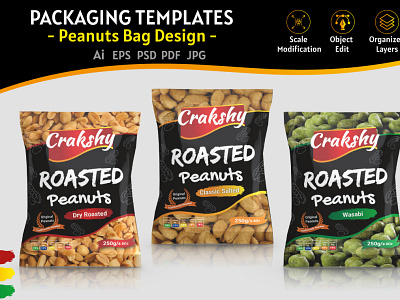 Peanuts Packaging Templates labels