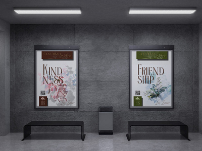 The Language of Flowers (subway posters) ads advertising billboard billboard poster design flower flower poster graphic graphic design graphicdesign indesign opentowork photoshop poster poster design subway subway adevrtising subway poster subway posters