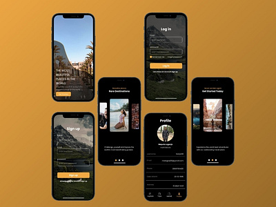 Traveling App design app design ui